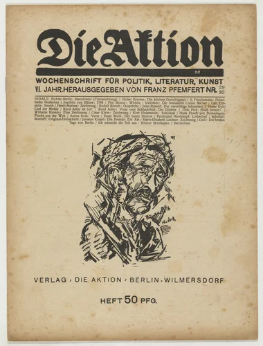 Die Aktion, vol. 6, no. 29/30 by Karl Schmidt-Rottluff, periodical, 1916