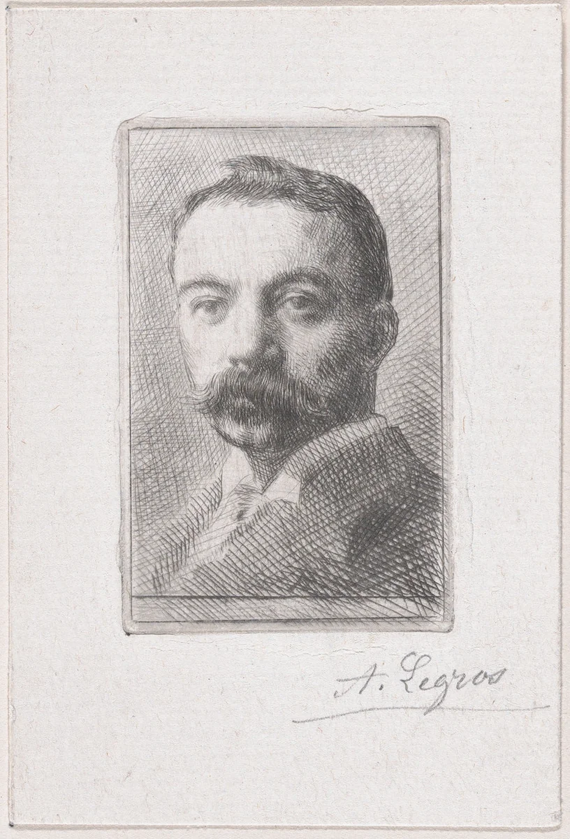 Portrait of Edward D. Adams by Alphonse Legros, print, 1892