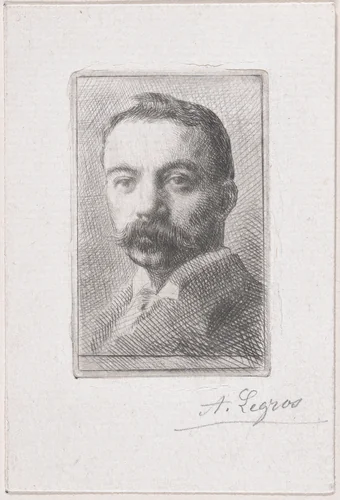 Portrait of Edward D. Adams by Alphonse Legros, print, 1892
