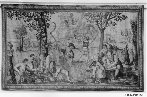Summer from a set of The Seasons of Lucas by Master of the Months of Lucas, textile, 1685-1699