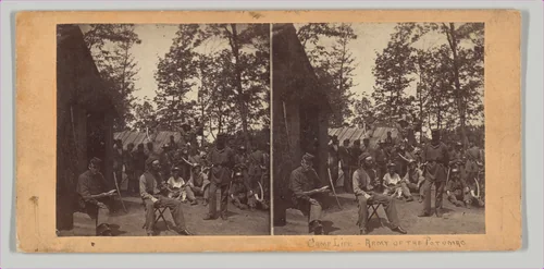 Camp Life, Army of the Potomac. Taking it Easy. by Thomas C. Roche, photograph, 1861