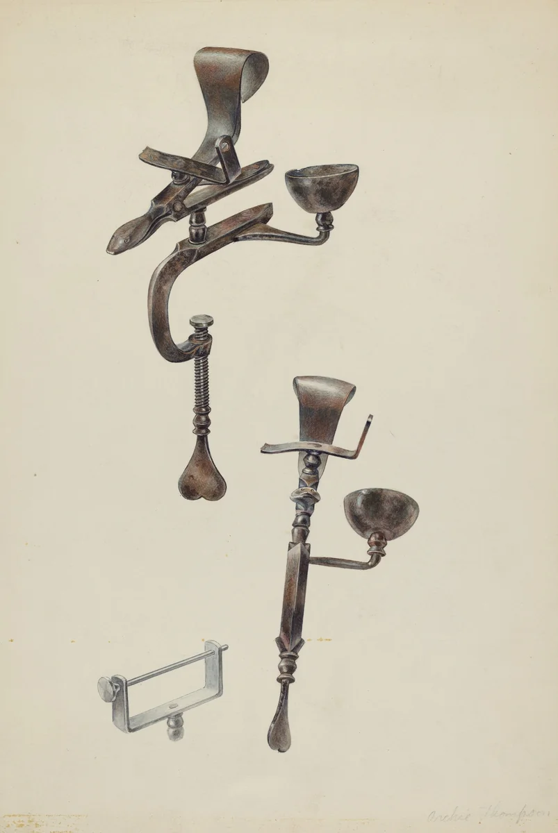 Sewing Bird by Archie Thompson, index of american design, 1937