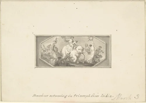 Bacchus returning in Triumph from India by Edward Francis Burney, drawing, 1790-1800