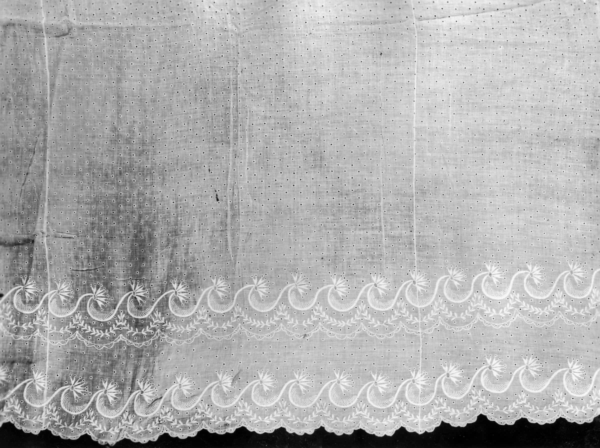 Skirt of a Dress Pattern by France, textile, 1800-1820