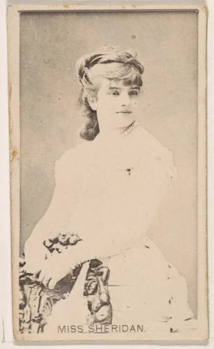 Miss Sheridan, from the Actresses series (N245) issued by Kinney Brothers to promote Sweet Caporal Cigarettes by Kinney Brothers Tobacco Company, photograph, 1890