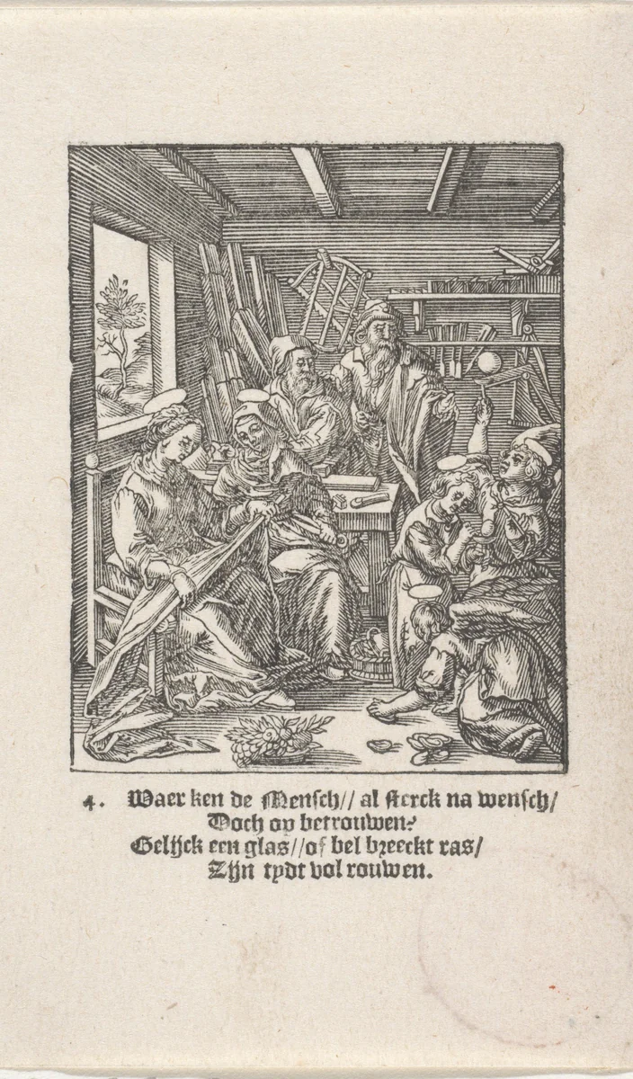 Christuskind blaast zeepbellen by Christoffel van Sichem, print, 1617
