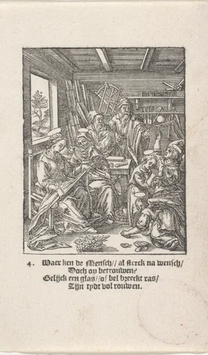Christuskind blaast zeepbellen by Christoffel van Sichem, print, 1617