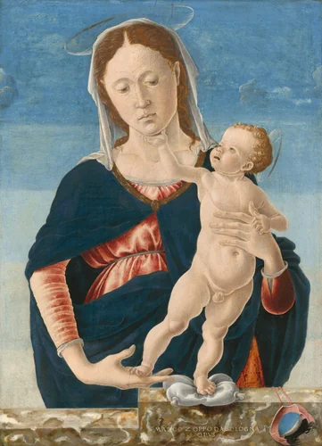 Madonna and Child by Marco Zoppo, painting, 1467-1468