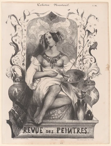 Title Page for the Revue de Peintres by Célestin Nanteuil, print, 1835