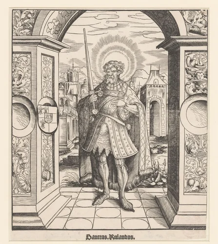 Heilige Rolandus by Alexius Lindt, print, 1516-1518