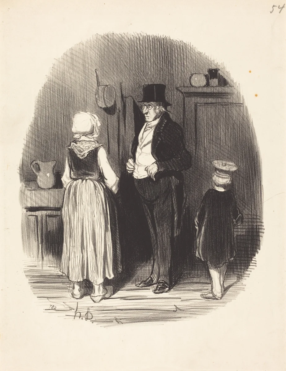 Comment!... tous mes moutons sont morts... by Honoré Daumier, print, 1845
