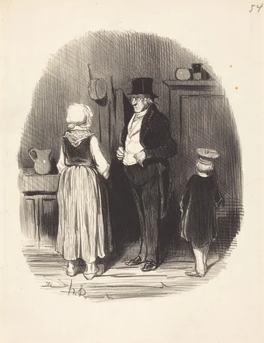 Comment!... tous mes moutons sont morts... by Honoré Daumier, print, 1845