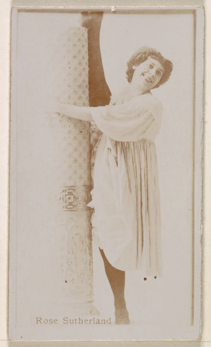 Miss Rose Sutherland, from the Actresses series (N245) issued by Kinney Brothers to promote Sweet Caporal Cigarettes by Kinney Brothers Tobacco Company, photograph, 1890