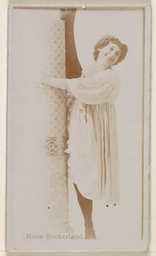 Miss Rose Sutherland, from the Actresses series (N245) issued by Kinney Brothers to promote Sweet Caporal Cigarettes by Kinney Brothers Tobacco Company, photograph, 1890