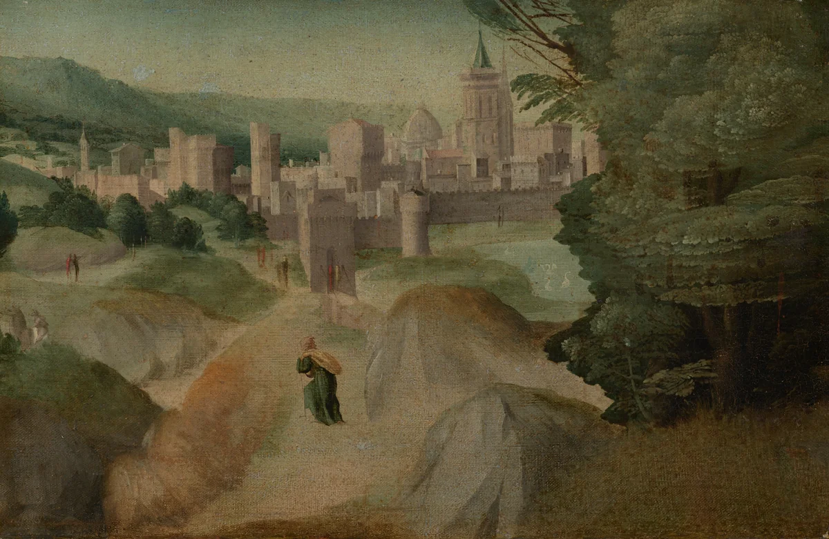 Scenes from a Legend by Giovanni Larciani, painting, 1515-1520