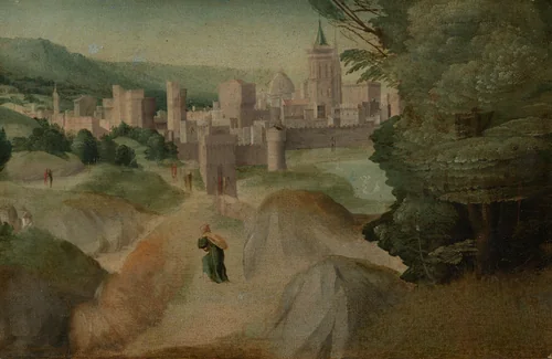 Scenes from a Legend by Giovanni Larciani, painting, 1515-1520