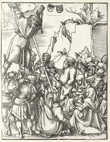 Martyrdom of St. Andrew by Lucas Cranach, print