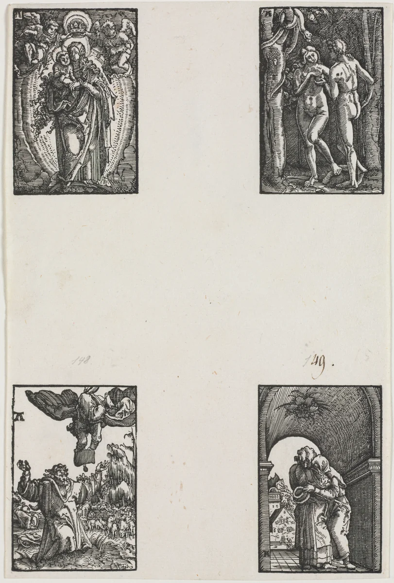 The Fall and Redemption of Man by Albrecht Altdorfer, print, 1508-1518