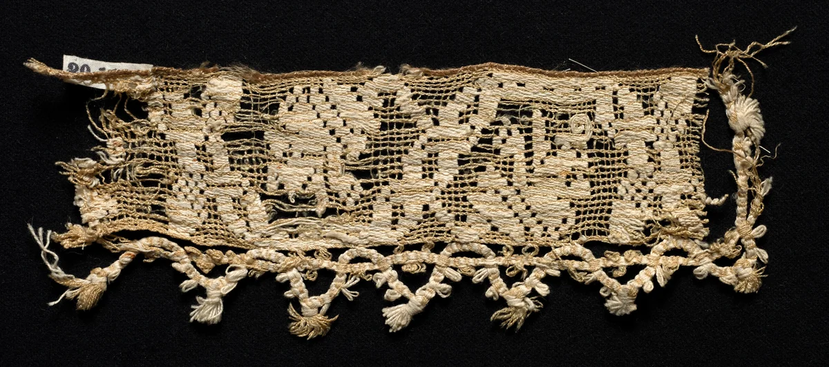 Fragment of a Border with Abstract Pattern by Unknown, textile, 1500-1599