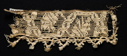 Fragment of a Border with Abstract Pattern by Unknown, textile, 1500-1599