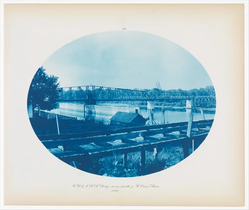 No. 186. Chicago, Burlington & Northern Rail Road Bridge Across Mouth of St. Croix River by Henry P. Bosse, photograph, 1891