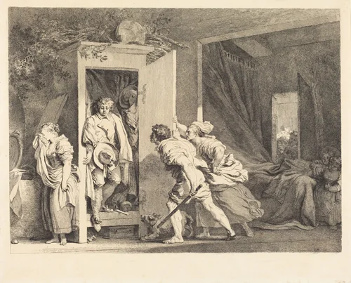 The Armoire by Jean Honoré Fragonard, print, 1778