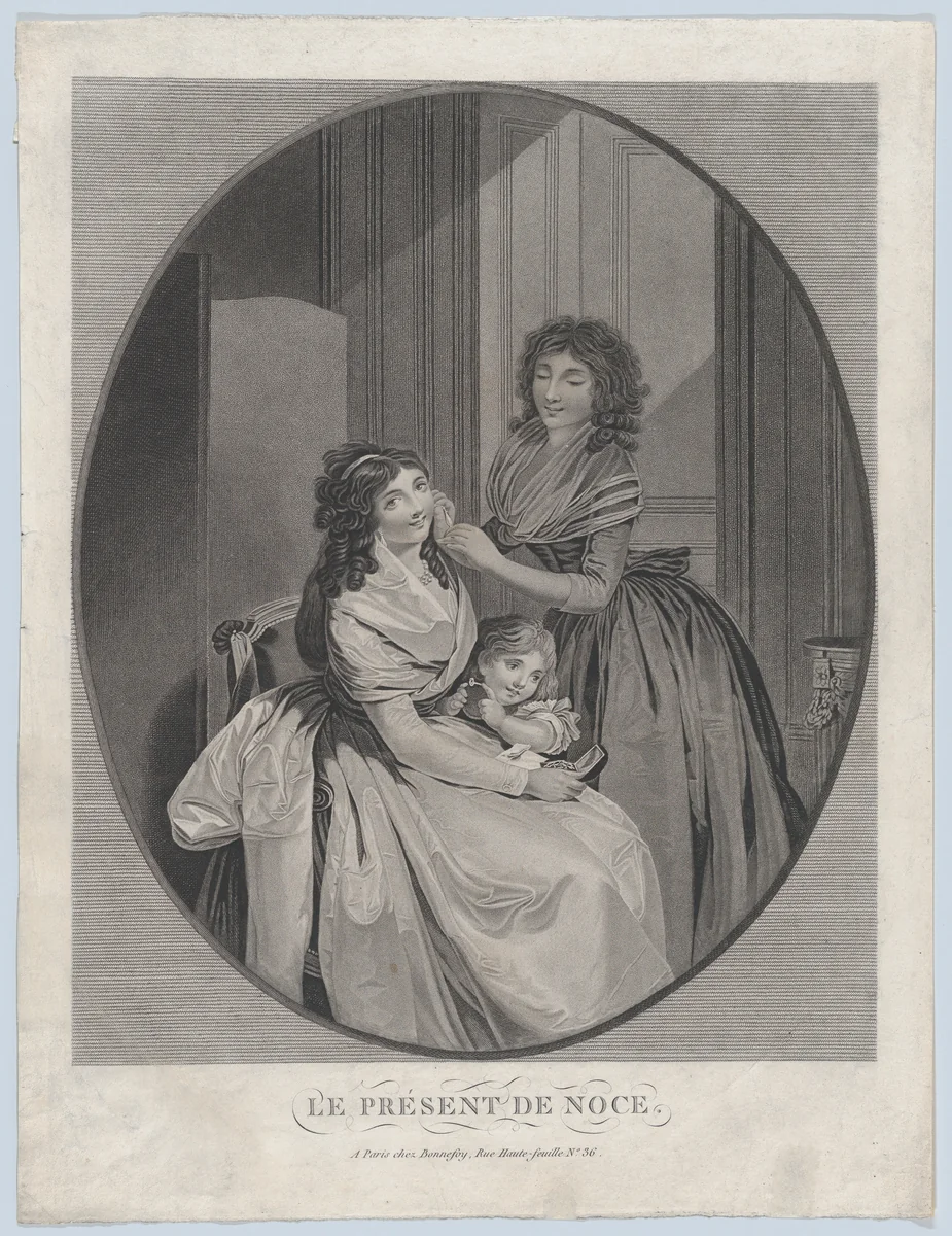 The Wedding Present by Louis-Léopold Boilly, print, 1800-1825