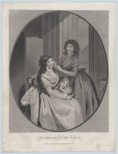 The Wedding Present by Louis-Léopold Boilly, print, 1800-1825