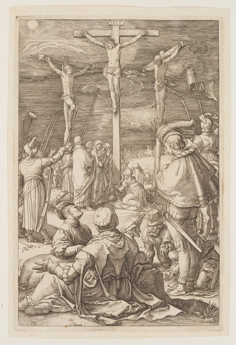 Christ on the Cross, from The Passion by Hendrick Goltzius, print, 1596-1598