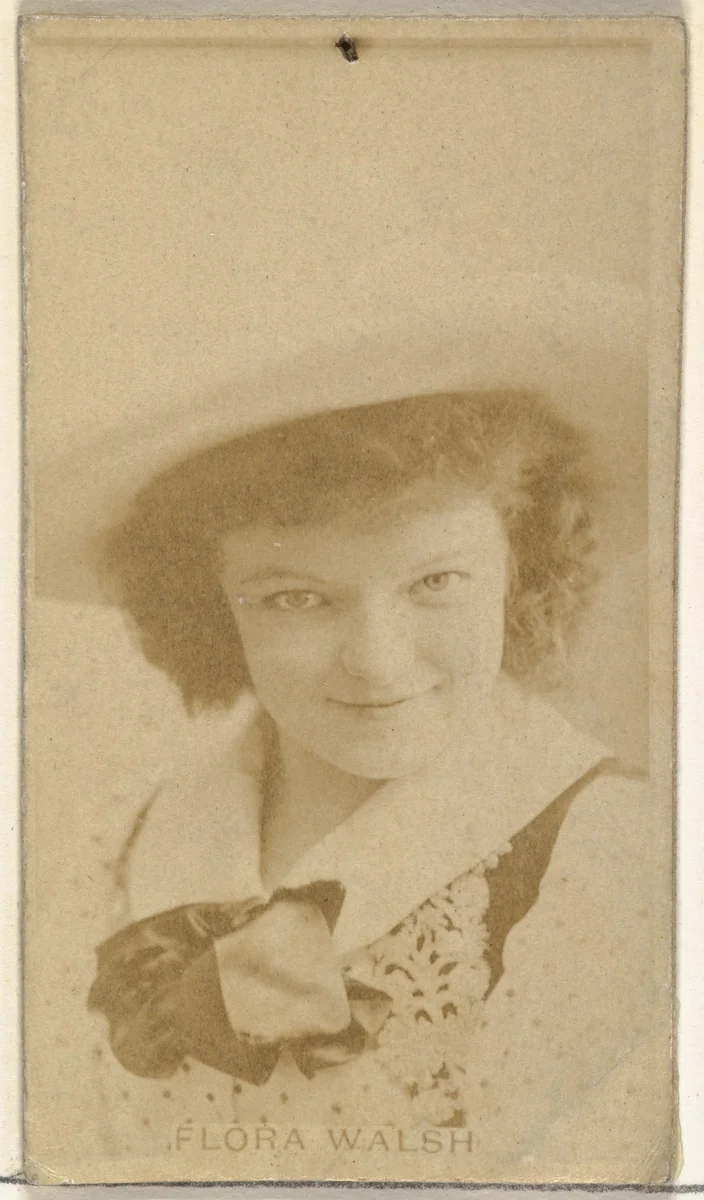 Flora Walsh, from the Actors and Actresses series (N145-8) issued by Duke Sons & Co. to promote Duke Cigarettes by W. Duke, Sons & Co., photograph, 1890-1895
