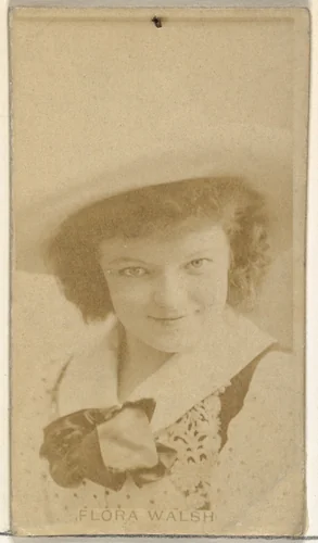Flora Walsh, from the Actors and Actresses series (N145-8) issued by Duke Sons & Co. to promote Duke Cigarettes by W. Duke, Sons & Co., photograph, 1890-1895