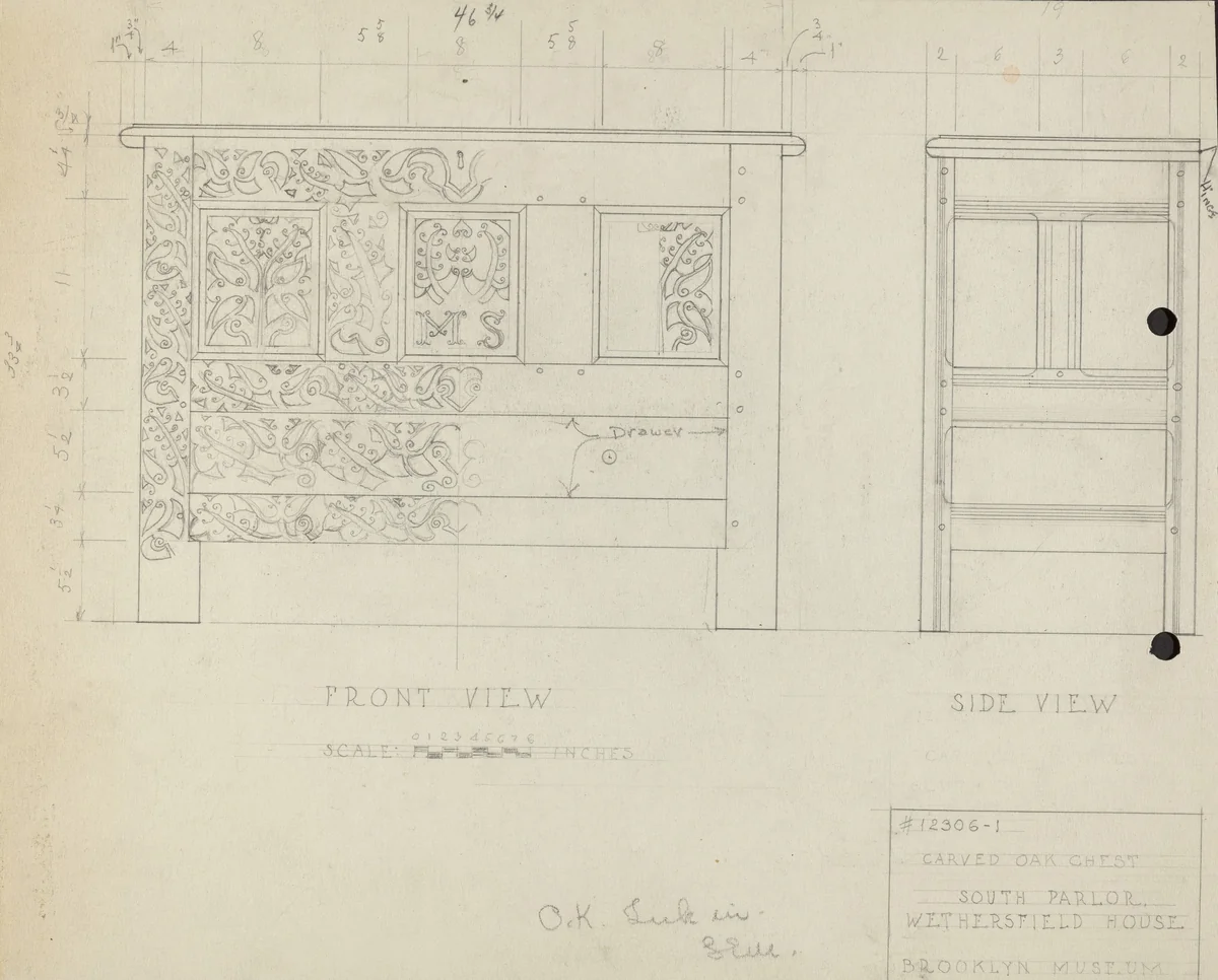 Chest by B. Holst-Grubbe, index of american design, 1940