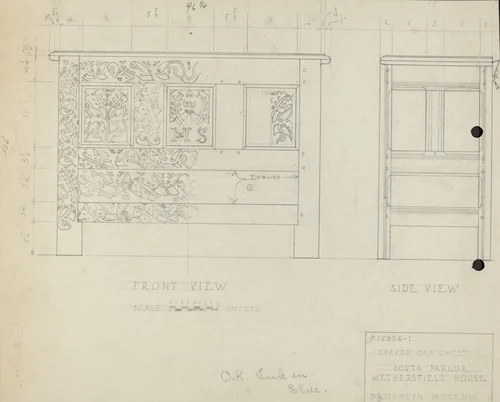 Chest by B. Holst-Grubbe, index of american design, 1940