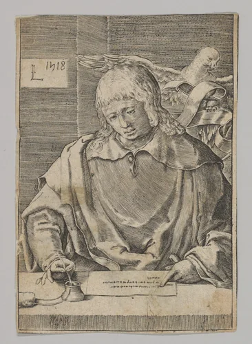 St. John (copy), from the series The Four Evangelists by Lucas van Leyden, print, 1500-1962