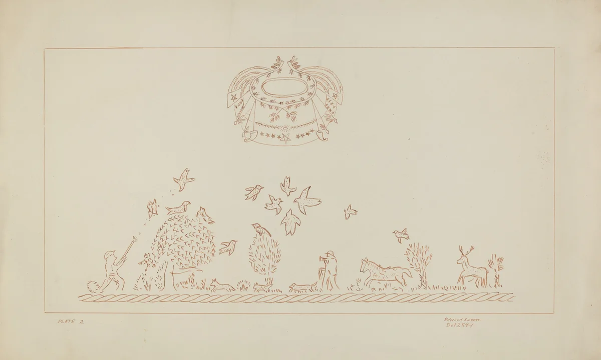 Powder Horn by Edward L. Loper, index of american design, 1938