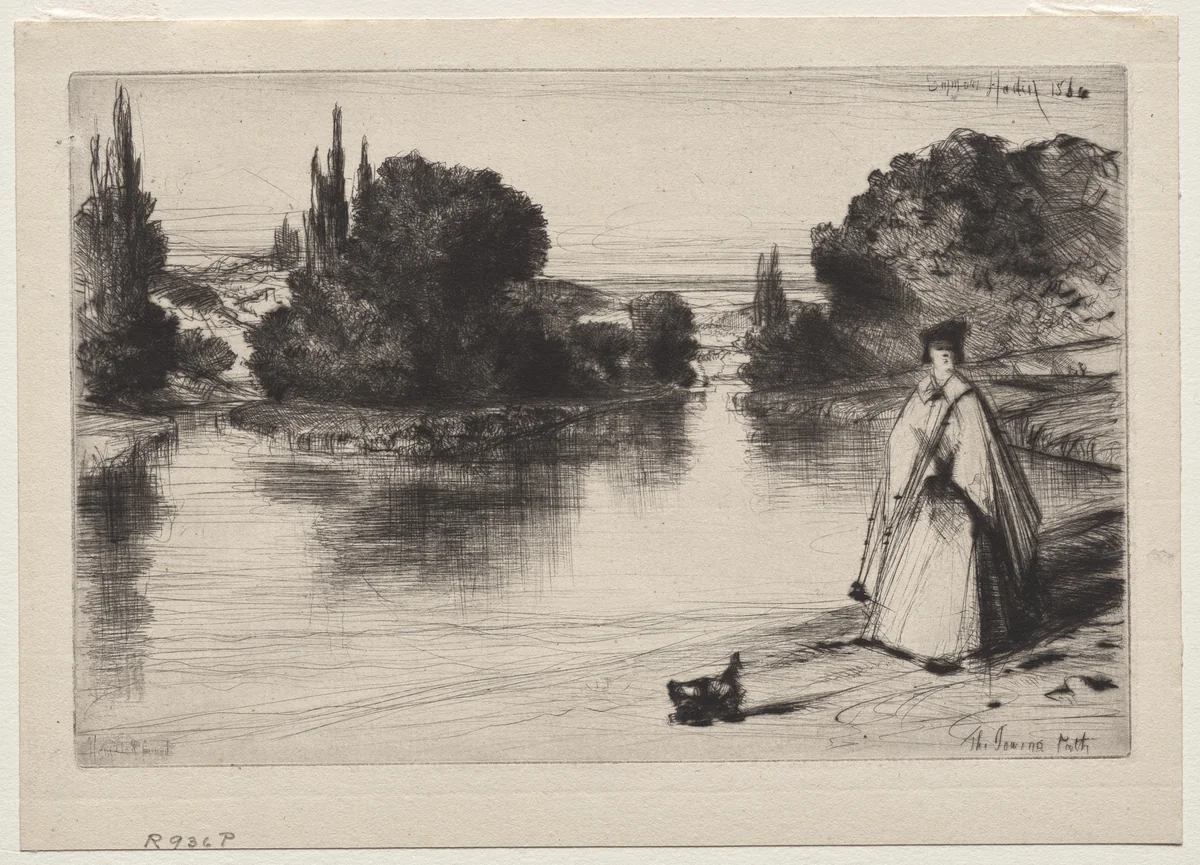 The Towing Path by Francis Seymour-Haden, print, 1864