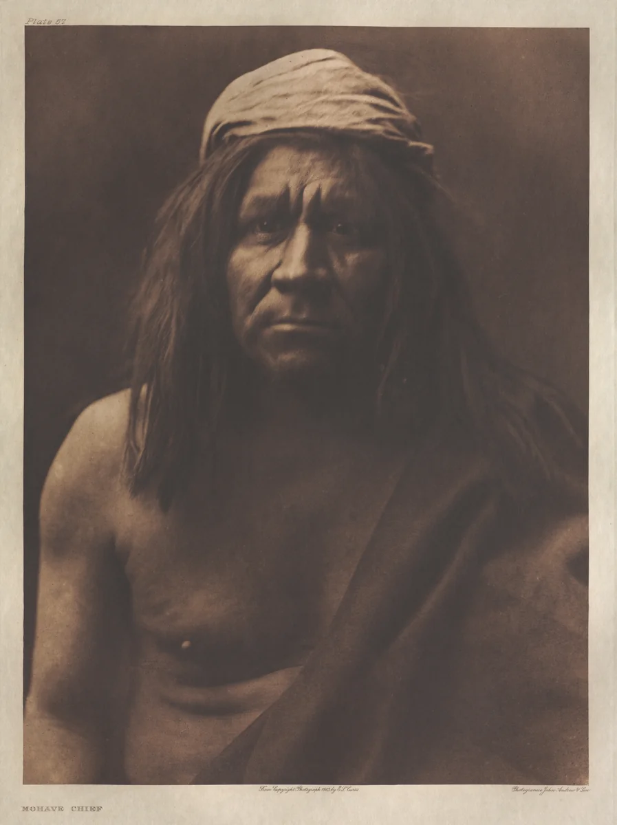 Portfolio II, Plate 57 / Mohave Chief by Edward Curtis, other, 1903