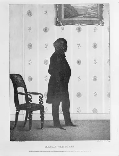 Silhouette Portrait of Martin Van Buren by William Henry Brown, print, 1844
