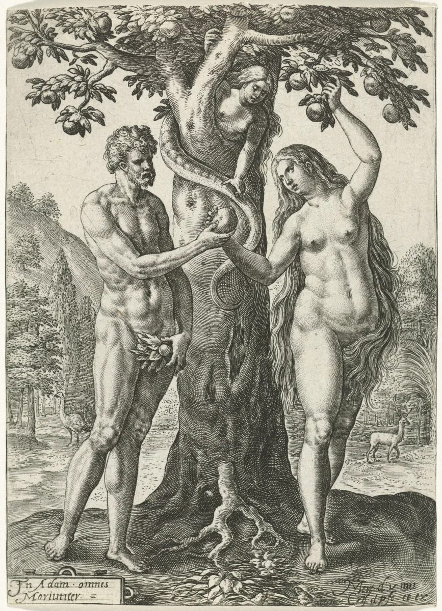 Zondeval by Unknown, print, 1574-1637