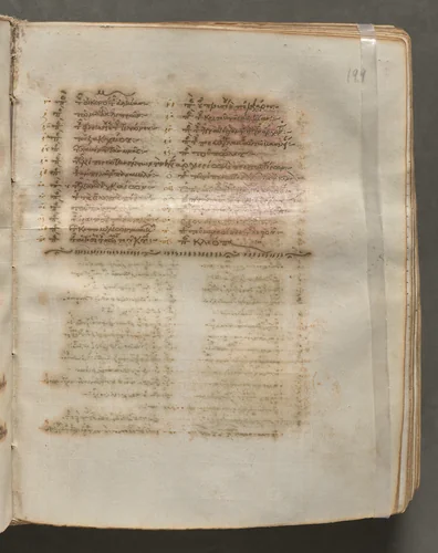 Text, folio 199 (recto), from a Gospel Book with Commentaries by Unknown, book, 1000-1100