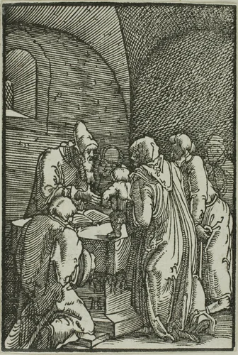 The Presentation in the Temple, from The Fall and Redemption of Man by Albrecht Altdorfer, print, 1510-1518