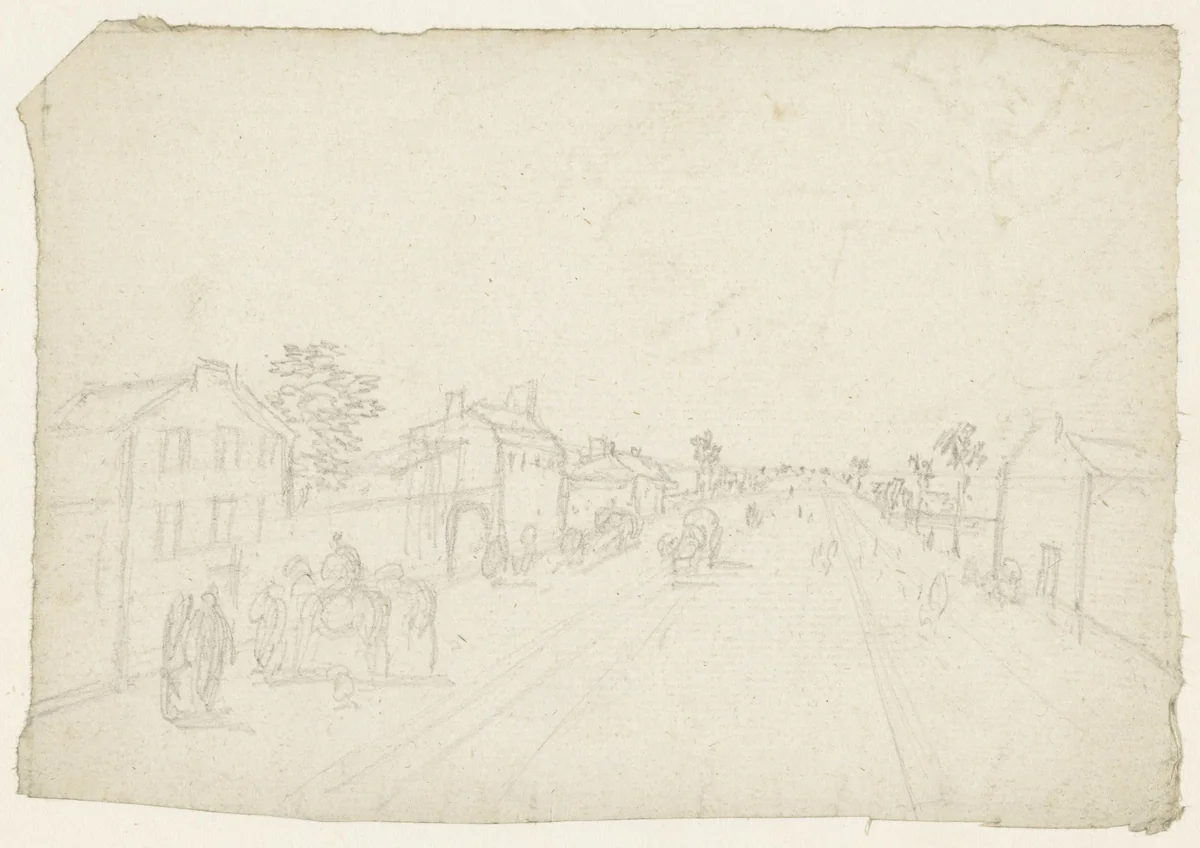 Route de baulieu by Georges Michel, drawing, 1773-1843