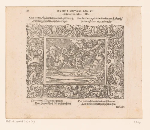 Val van Phaëthon by Virgilius Solis, print, 1569