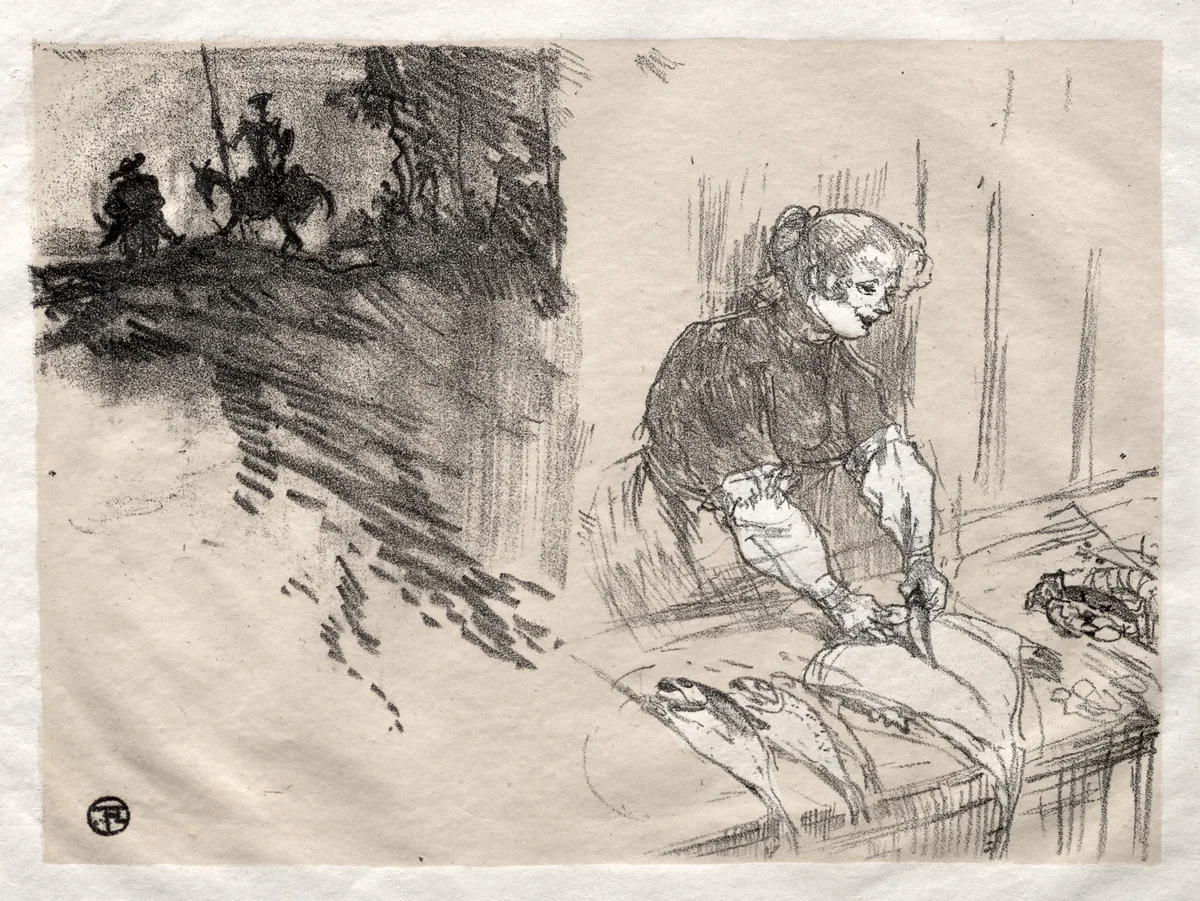 The Brief Joys: Cover by Henri de Toulouse-Lautrec, print, 1897