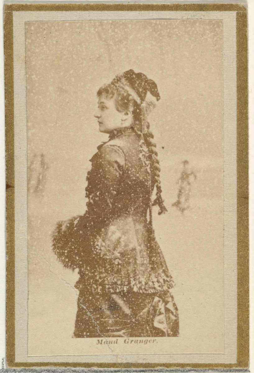 Maud Granger, from the Actresses and Celebrities series (N60, Type 2) promoting Little Beauties Cigarettes for Allen & Ginter brand tobacco products by Allen & Ginter, photograph, 1887