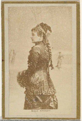 Maud Granger, from the Actresses and Celebrities series (N60, Type 2) promoting Little Beauties Cigarettes for Allen & Ginter brand tobacco products by Allen & Ginter, photograph, 1887