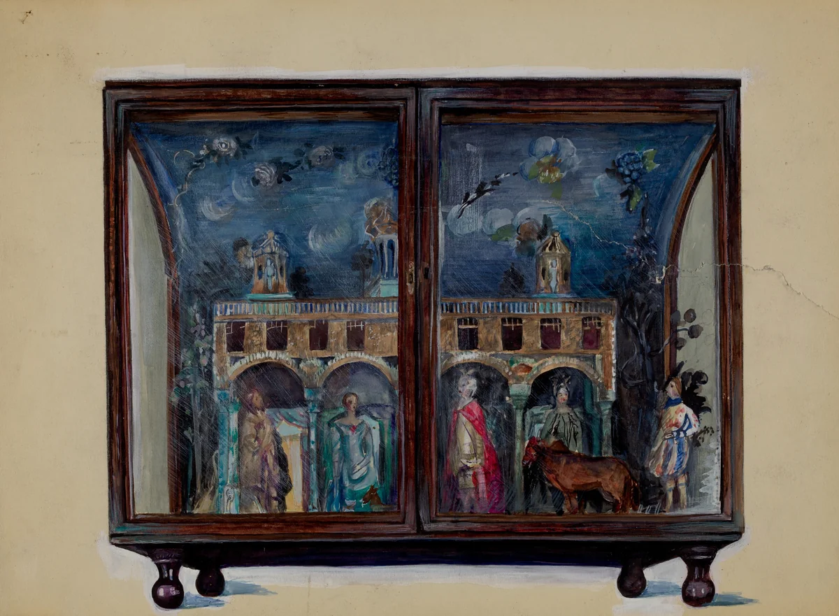 Wax Group (Detail) by Mina Lowry, index of american design, 1936