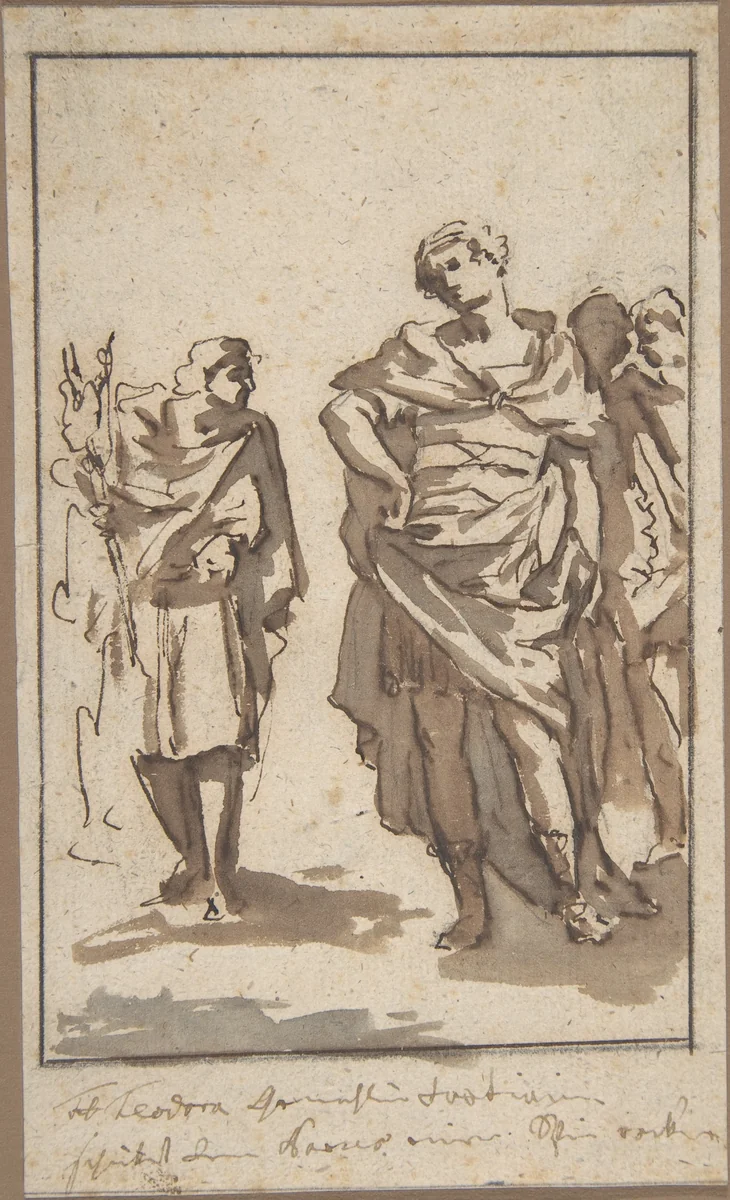 Antique Subject by anonymous, drawing, 1600-1699
