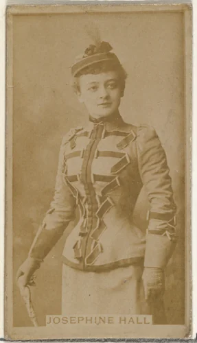 Josephine Hall, from the Actors and Actresses series (N145-8) issued by Duke Sons & Co. to promote Duke Cigarettes by W. Duke, Sons & Co., photograph, 1890-1895