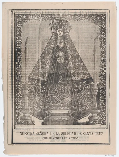 Broadsheet Our Lady of Solitude of Santa Cruz by José Guadalupe Posada, print, 1903